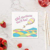 Serviette En Papier Oh! Les Endroits où tu iras ! Fille Anniversaire (En situation)