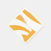 Serviette En Papier Oh, Les Endroits Où Tu Vas Aller ! Orange Swirls (Coin)