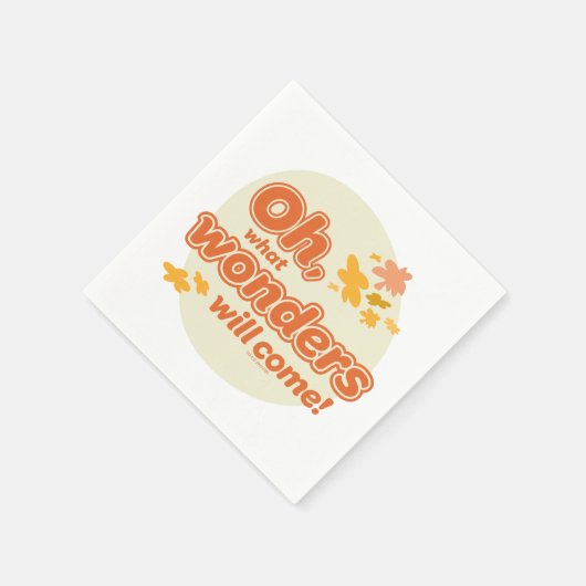 Serviette En Papier Oh, Les Endroits Où Tu Vas Aller ! "Quelles Mervei (Coin)