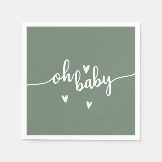 Serviette En Papier Oh mon bébé (Devant)