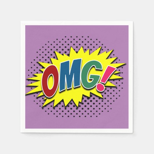 Serviette En Papier Oh mon Dieu ! (Devant)