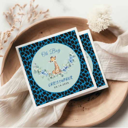 Serviette En Papier Oh mon Dieu ! Baby shower bébé Giraffe