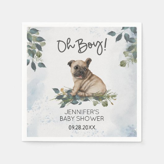 Serviette En Papier Oh mon Dieu ! Baby shower Carlin serviettes (Devant)
