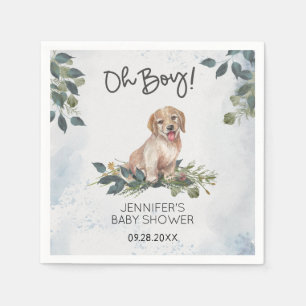 Serviette En Papier Oh mon Dieu ! Baby shower Labrador Puppy