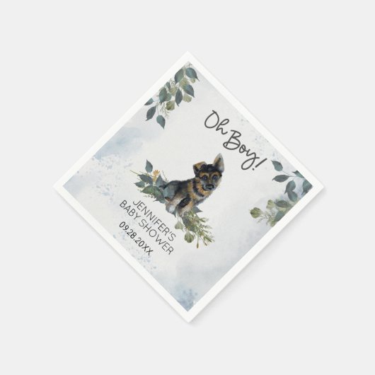 Serviette En Papier Oh mon Dieu ! Baby shower mignonne chiot (Coin)