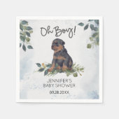 Serviette En Papier Oh mon Dieu ! Baby shower Rotweiler Puppy (Devant)