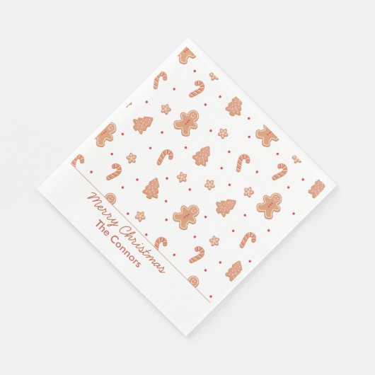 Serviette En Papier Oh, mon Dieu !" Gingerbread Cookie (Coin)
