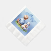 Serviette En Papier Oh, mon garçon ! Baby shower Baby and Bulldog (Coin)