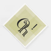 Serviette En Papier Oh! Oeuvre Jaune Moderne, Célébrations Surprises (Coin)