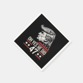 Serviette En Papier Oh Oui Il A Fait 47 Trump 2024 (Coin)
