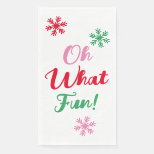 Serviette En Papier Oh Quel Amusant ! Festif moderne Noël fête