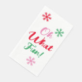 Serviette En Papier Oh Quel Amusant ! Festif moderne Noël fête (Coin)