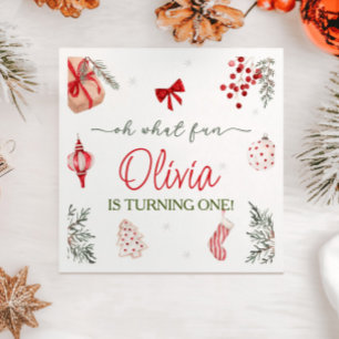 Serviette En Papier Oh Quel Amusant Noël Anniversaire