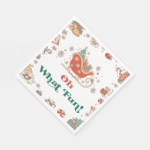 Serviette En Papier Oh Quel Amusement Noël Anniversaire Fête Napkins (Coin)