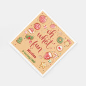 Serviette En Papier Oh quel plaisir Noël anniversaire (Coin)