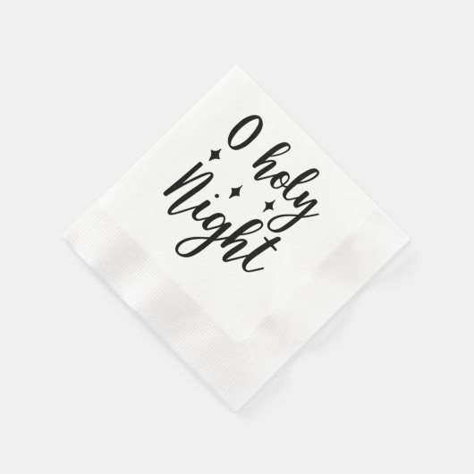 Serviette En Papier OH SAINTE NUIT Script moderne Noël (Coin)