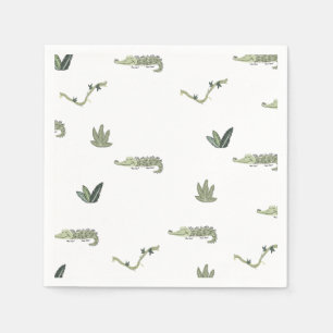 Serviette En Papier Oh Snap Fête d'anniversaire du Crocodile du Marais