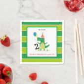 Serviette En Papier Oh Snap mignon Alligator dans Anniversaire de enfa (En situation)