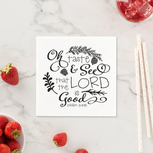 Serviette En Papier Oh Taste and See Holiday Paper Napkins (En situation)