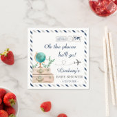 Serviette En Papier Oh the Places He's Go Adventure Boy Baby shower (En situation)