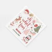 Serviette En Papier Oh what fun christmas birthday (Coin)