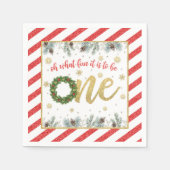 Serviette En Papier Oh What Fun it to Be One Christmas Party (WR) (Devant)