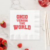 SERVIETTE EN PAPIER OHIO CONTRE LE MONDE (En situation)
