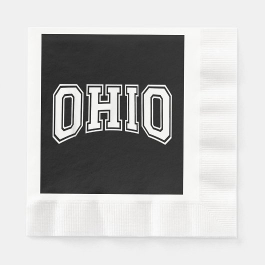 Serviette En Papier Ohio OH USA (Devant)