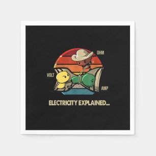 Serviette En Papier Ohm Volt Amp Electricity Expliqué Électricien