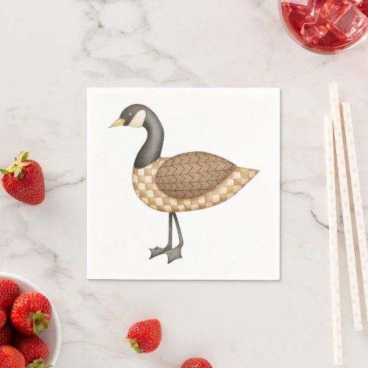 Serviette En Papier Oie (En situation)