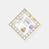 Serviette En Papier Oie aquarelle 1er anniversaire (Coin)