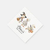 Serviette En Papier Oie d'Halloween baby shower (Coin)