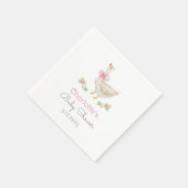 Serviette En Papier Oie sotte sur le Baby shower en vrac de Bow Rose (Coin)