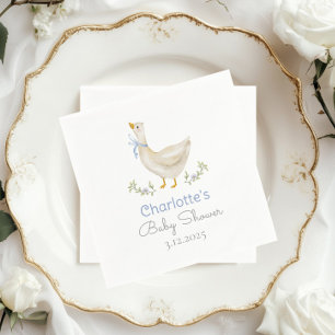Serviette En Papier Oie sotte sur le lâche Baby Boy Shower