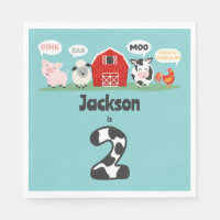 Oink Baa Moo 2e anniversaire ferme animaux enfants