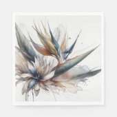 Serviette En Papier Oiseau Abstrait du paradis (Devant)