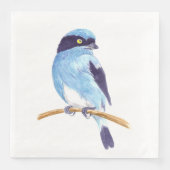 Serviette En Papier Oiseau bleu (Devant)