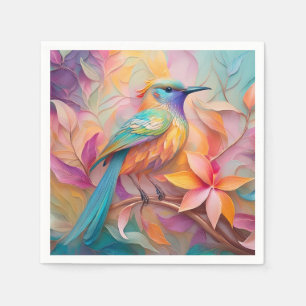 Serviette En Papier Oiseau-chanteur à gorge violette Imaginaire