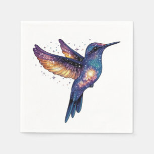 Serviette En Papier Oiseau-de-brousse Avec Stone Night Ciel Galaxy Ois