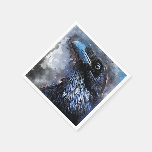 Serviette En Papier oiseau de corneille #crow (Coin)