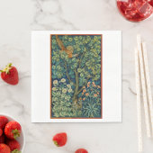 Serviette En Papier Oiseau de faisan dans un arbre (par William Morris (En situation)