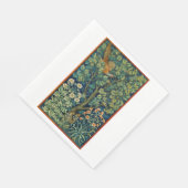 Serviette En Papier Oiseau de faisan dans un arbre (par William Morris (Coin)