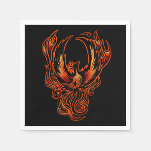 Serviette En Papier Oiseau De Feu