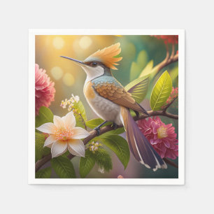 Serviette En Papier Oiseau de miel doré Imaginaire