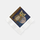 Serviette En Papier Oiseau de nuit (Coin)