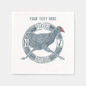 Serviette En Papier Oiseau de Pukeko (Devant)