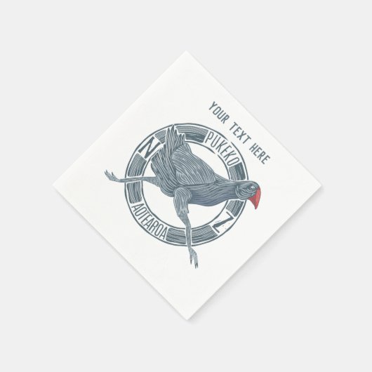 Serviette En Papier Oiseau de Pukeko (Coin)