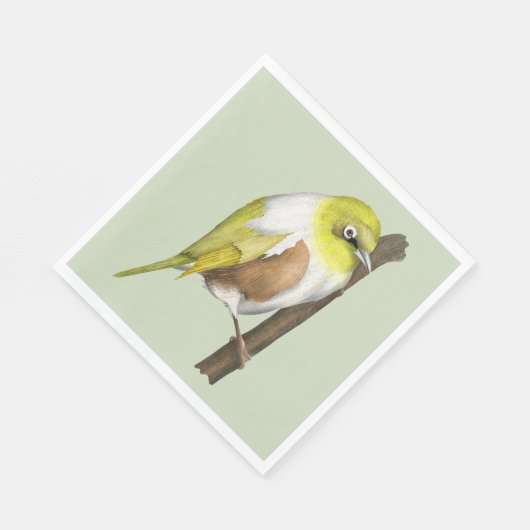 Serviette En Papier Oiseau de Sillvereye tauhou (Coin)