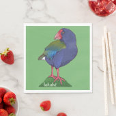 Serviette En Papier Oiseau de Takahe NZ (En situation)