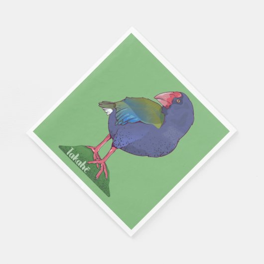 Serviette En Papier Oiseau de Takahe NZ (Coin)